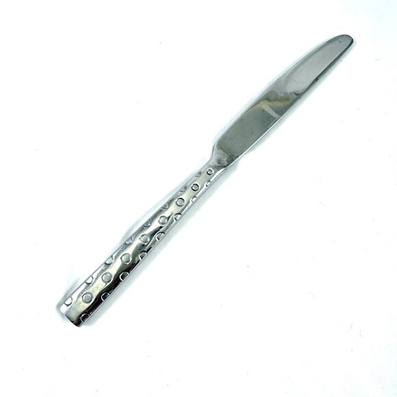 Cirque Stainless Steel Oneida Flatware 4 Knives Discontinued Bubbles Dots - Picture 2 of 4